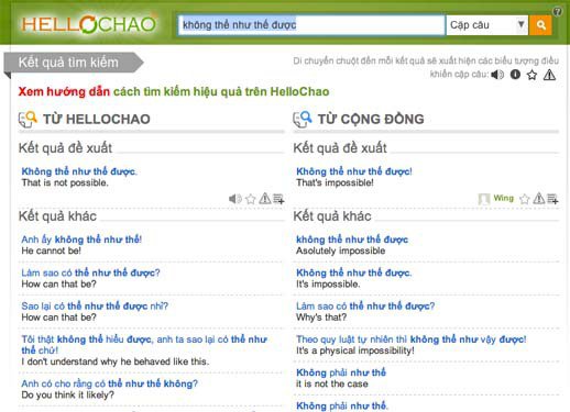 Từ điển câu Hellochao
